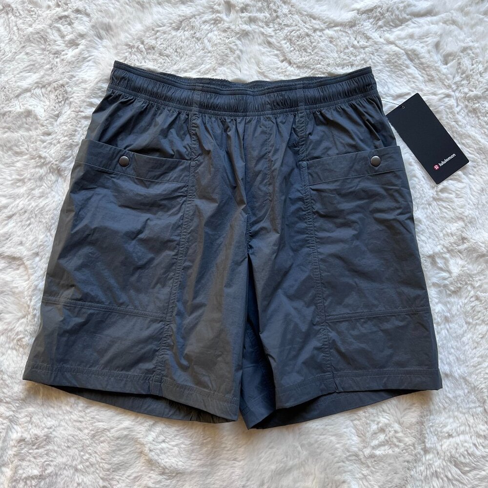 Lululemon Men's Lightweight Cargo Pocket Short 8" Oil Grey | Size L | NWT